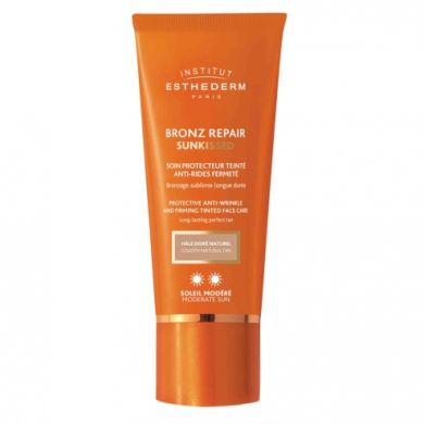 Institut Esthederm Bronz Repair Sunkissed Soin Protecteur Teinté Anti-Rides Fermeté **